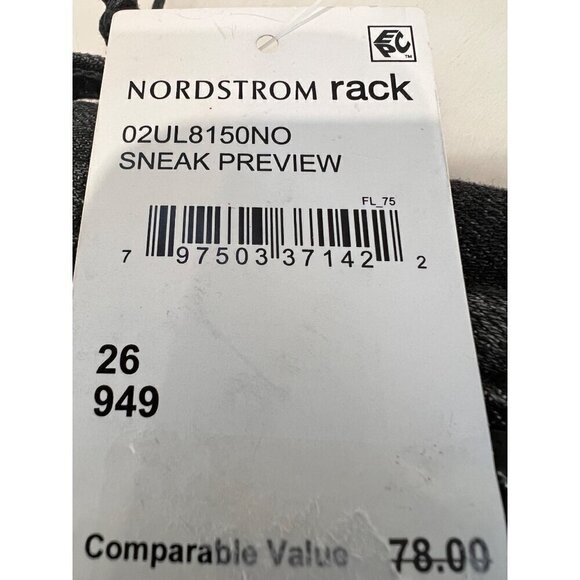 New BLANKNYC Size 26 The Fulton Rollup Shorts Washed Black Cutoff Denim - Picture 13 of 14